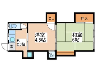 富士コーポの物件間取画像